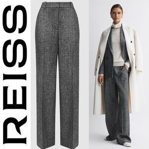 REISS Luella Textured Trousers